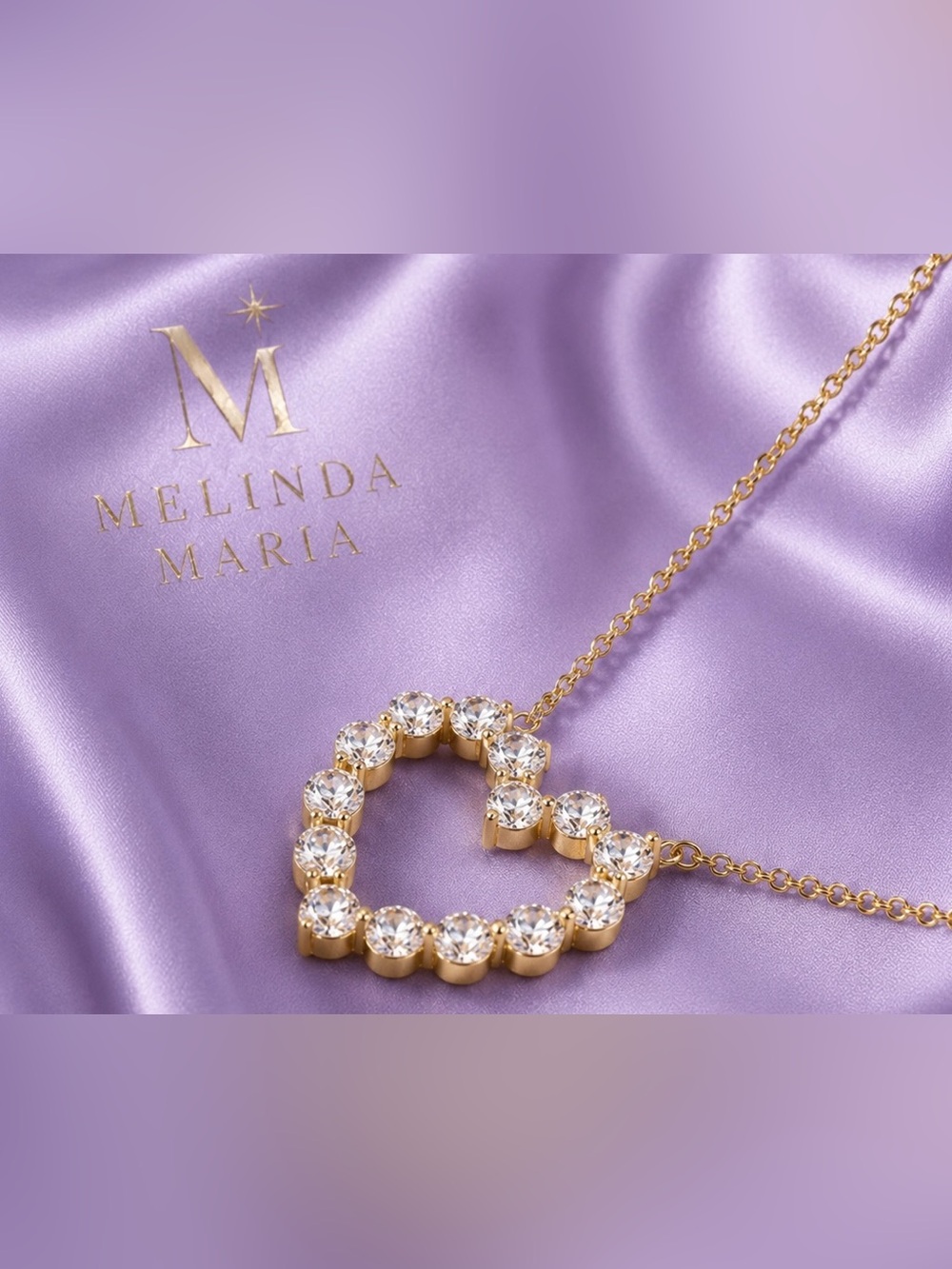 Melinda Maria She’s an Icon Small Heart Necklace Brand New Original Packaging - Picture 2 of 6